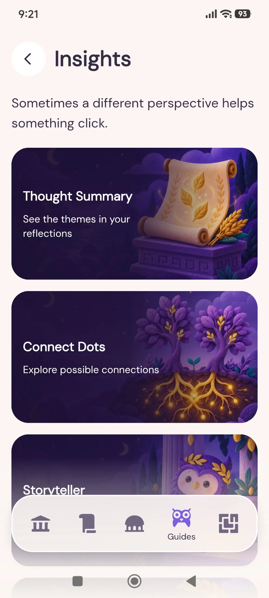 Seauton Insights with Thought Summary and Connect Dots